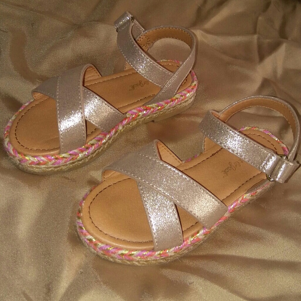 Cat & Jack gold sandals- Girls size 10